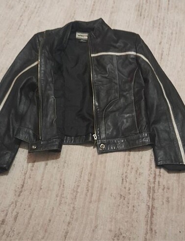 American Vintage Gercek deri vintage y2k ceket