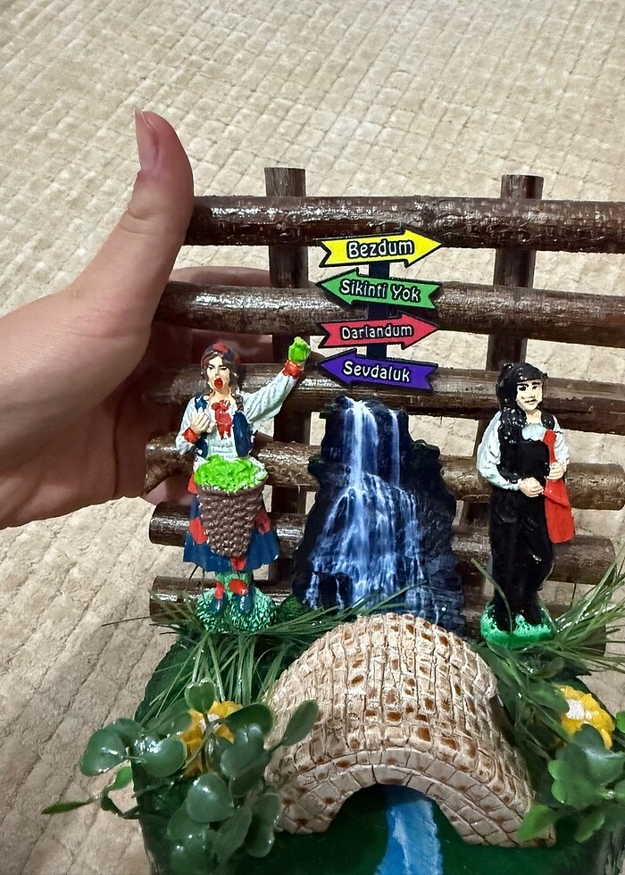 Dekoratif süs Karadeniz temalı ister tekli ister ikisini de alab - Görsel 3