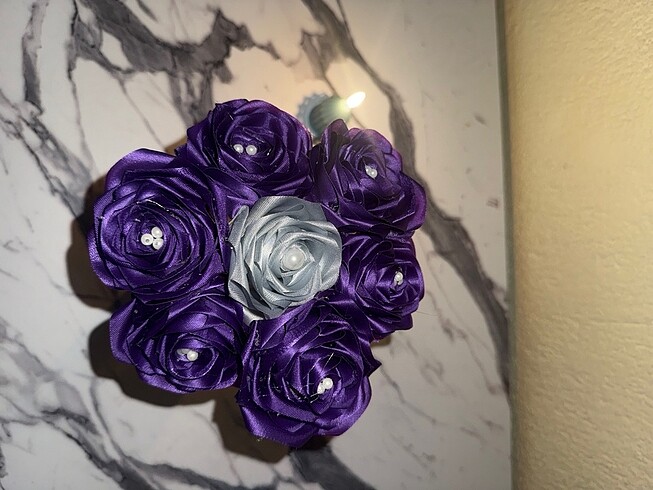 Kurdeleden gül yapımı - Görsel 13