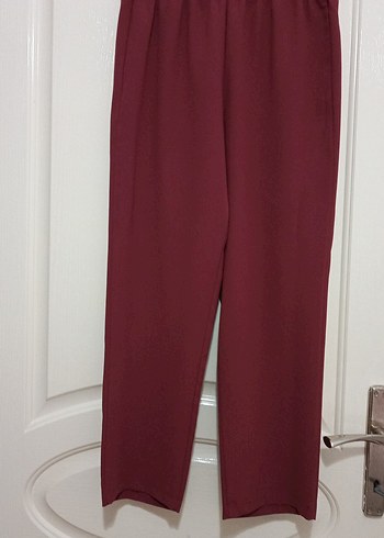 Bordo pantolon tunik takım - Görsel 5