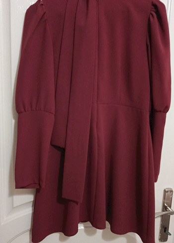 Bordo pantolon tunik takım - Görsel 4