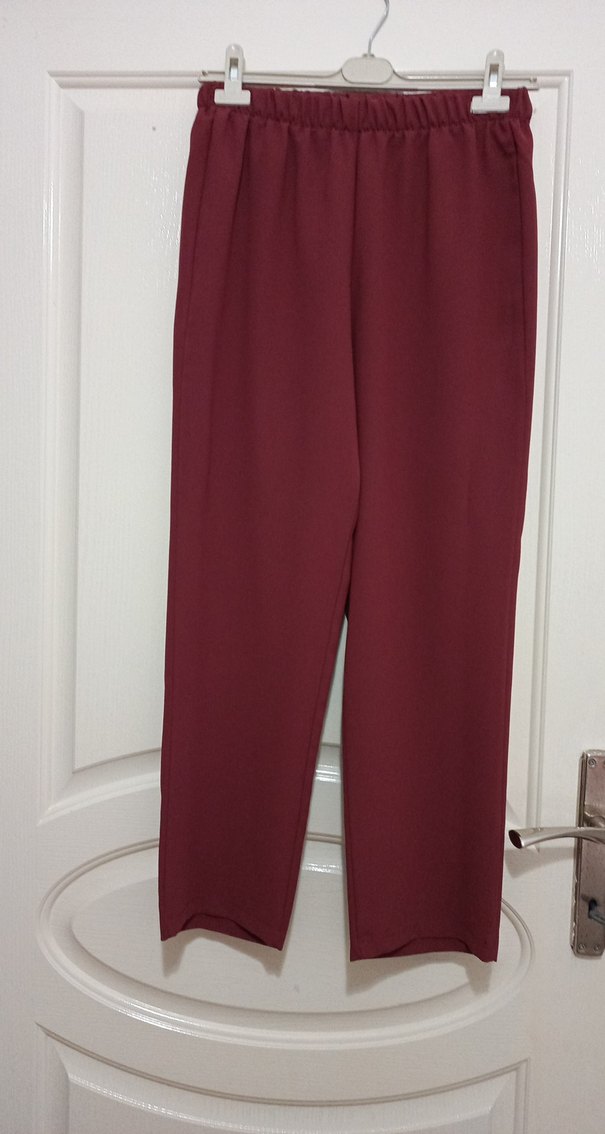 Bordo pantolon tunik takım - Görsel 5