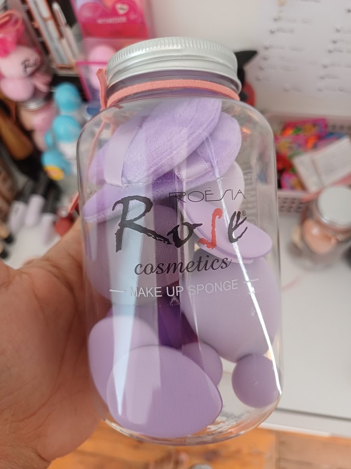 Pastel Pembe Makyaj Süngeri Seti - Görsel 2