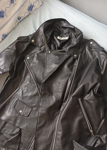 Kadın Oversize Deri Ceket