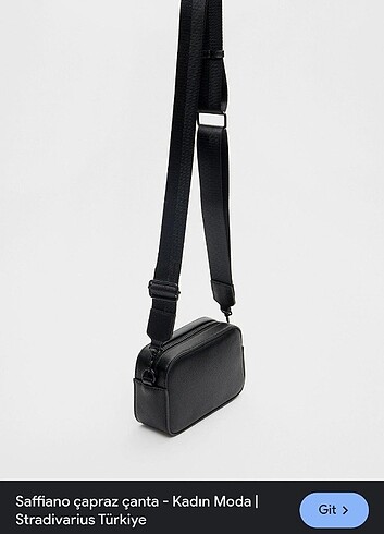 Stradivarius stradivarius saffiano çapraz çanta
