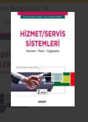 Hizmet servis sistemleri kitap pazarlama işletme ekonomi