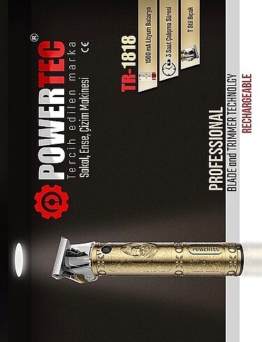 TR 1818 POWERTEC ENSE SAKAL TRAŞ MAKİNESİ