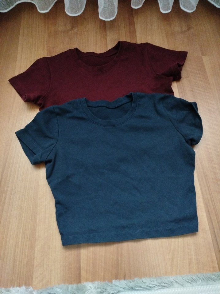 Bordo ve Lacivert Crop - Görsel 2