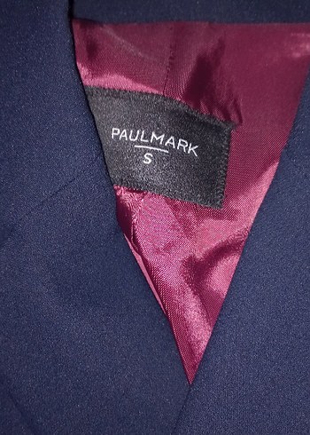 Paulmark Lacivert Kadın Düğmeli Blazer Ceket