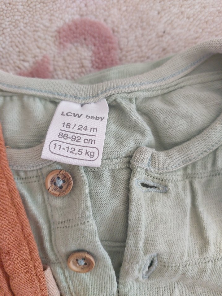 Bej Keten Askılı Bol Kesim Erkek Tulum - Görsel 5