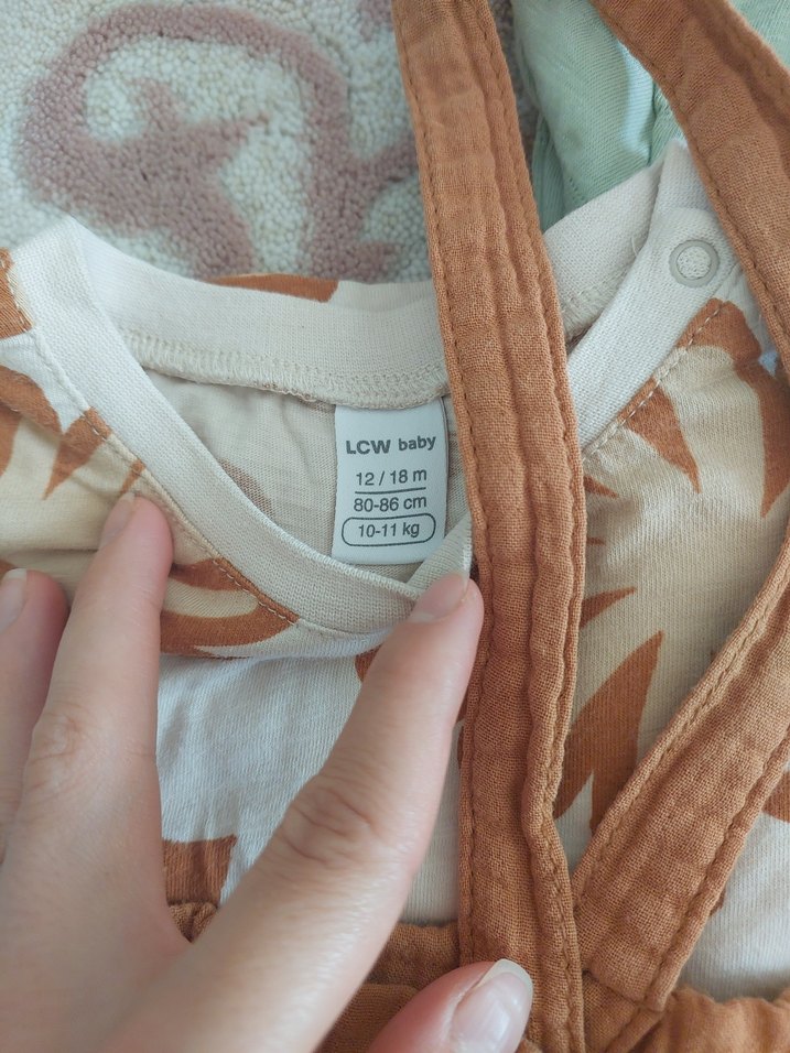 Bej Keten Askılı Bol Kesim Erkek Tulum - Görsel 4