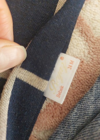 Ekose Desenli Uzun Kollu kazak Bebek Takımı - Görsel 3