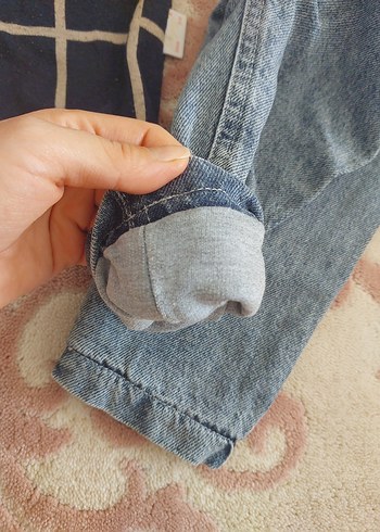 Ekose Desenli Uzun Kollu kazak Bebek Takımı - Görsel 4