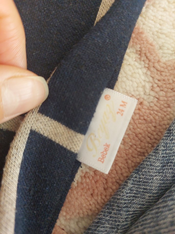 Ekose Desenli Uzun Kollu kazak Bebek Takımı - Görsel 3