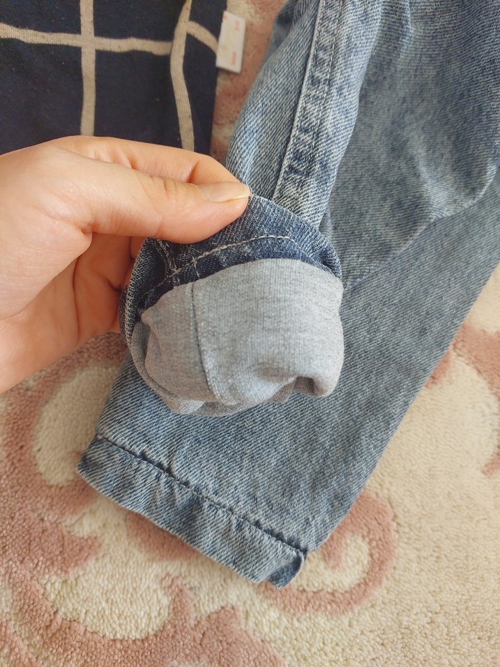 Ekose Desenli Uzun Kollu kazak Bebek Takımı - Görsel 4