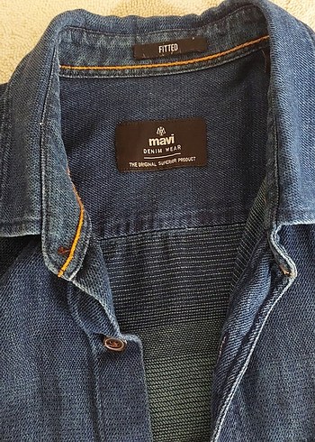 Erkek Lacivert Denim Gömlek MAVİ - Görsel 2