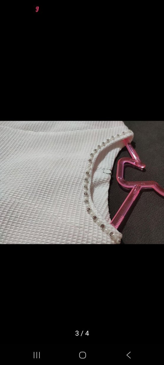 Kız Çocuk Piliseli Beyaz Elbise - Görsel 3