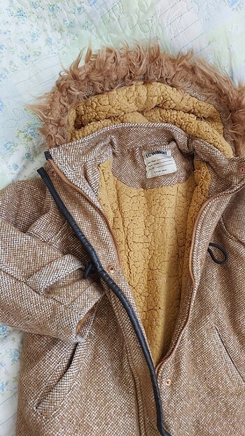 9 Yaş Beden camel Renk Çocuk mont