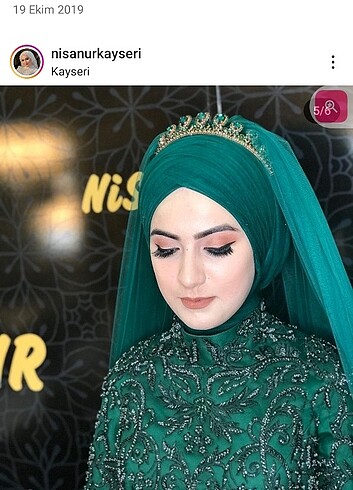 Hazır duvak nisanur moda evinde yapıldı