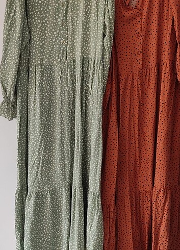 DeFacto marka 42 ve 44 beden Pamuk kumaş uzun elbise