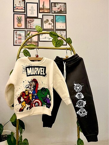 Marvel karakter alt üst takım