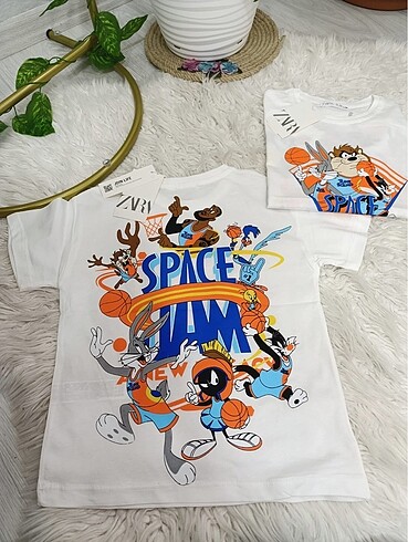 Zara Space jam çizgi karakter tişört