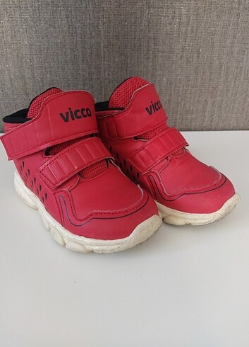 Vicco unisex kırmızı bot 25 numara 