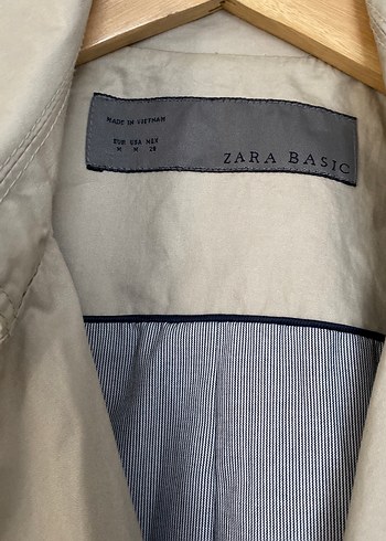 m Beden Bej Düğmeli kısa Trençkot