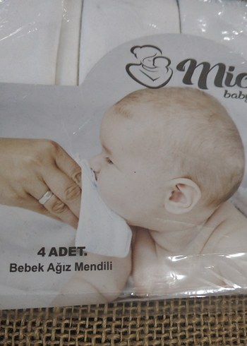 Beden Bebek Ağız Mendili 4'lü sıfır
