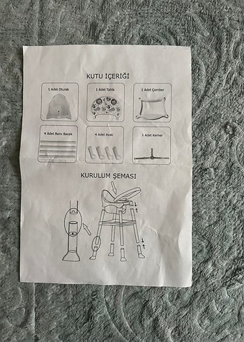 V.i.b Time Mama Sandalyesi Gri-Beyaz Ebebek - Görsel 4