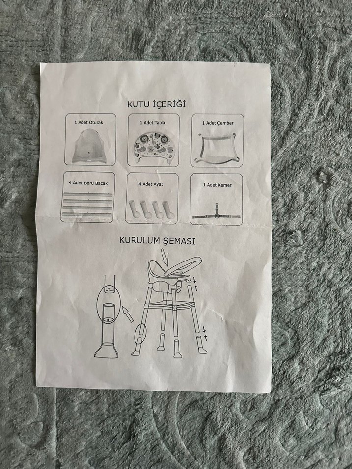 V.i.b Time Mama Sandalyesi Gri-Beyaz Ebebek - Görsel 4