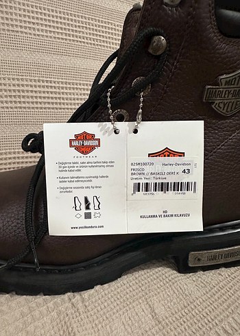 Harley Davidson Kahverengi Deri Frısco Bot - Görsel 8