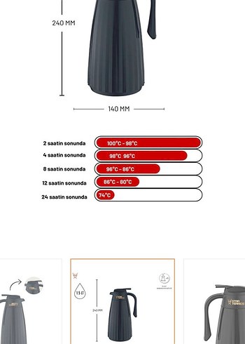 Zagana 1.5 L Cam Termos-SIFIR - Görsel 10