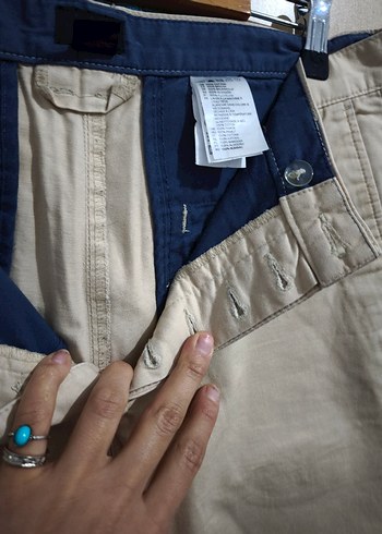 HM Düğmeli Bej Erkek Regular Fit Pantolon - Görsel 4