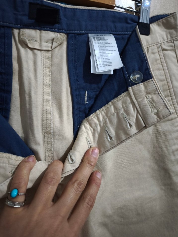 HM Düğmeli Bej Erkek Regular Fit Pantolon - Görsel 4