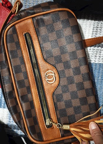 Kadın Deri Kırmızı Sokak Stili Çanta - Görsel 3