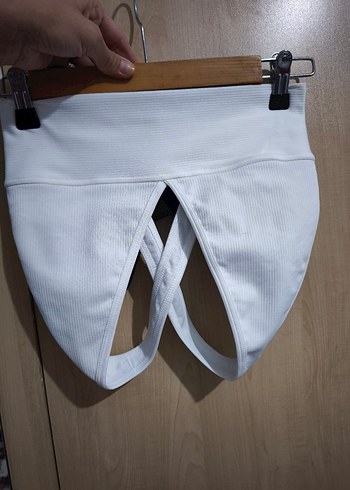 Kadın Kahverengi Kısa Crop Top - Görsel 2