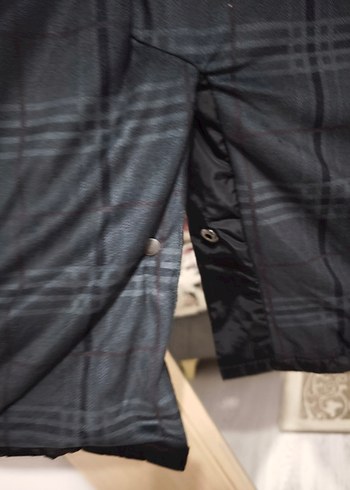 vintage Erkek Siyah Düğmeli Midi Ceket - Görsel 3