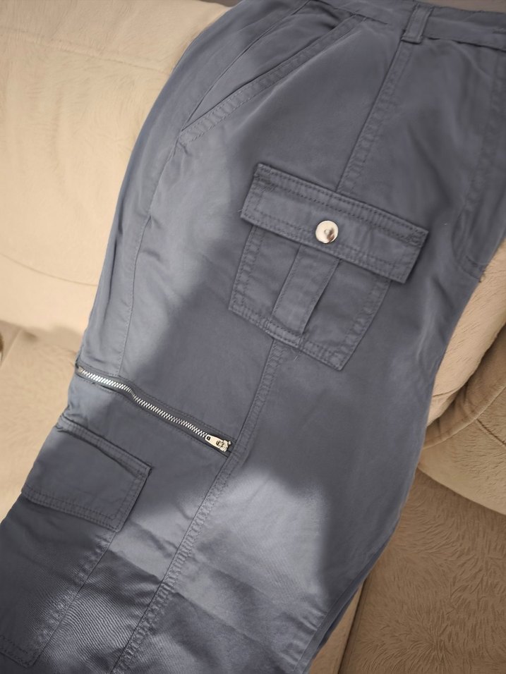 koton pamuklu kargo pantolon - Görsel 3