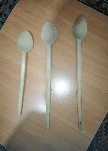 Beden ten rengi Renk Tahta kaşık 10 tane