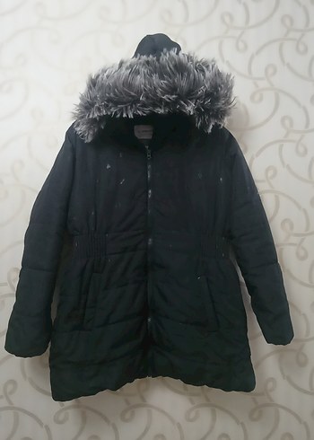 Gri Kürklü çocuk Kışlık Mont - Görsel 2