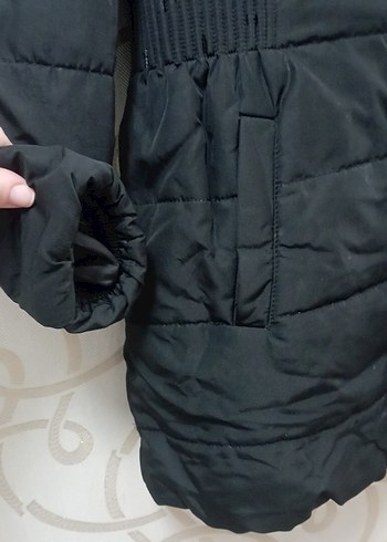 Gri Kürklü çocuk Kışlık Mont - Görsel 6