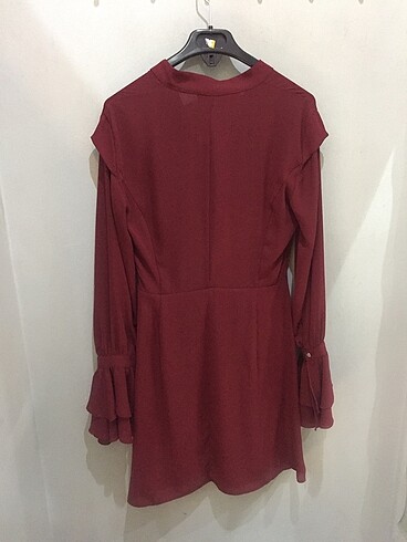 34 Beden bordo Renk Trendyol elbise