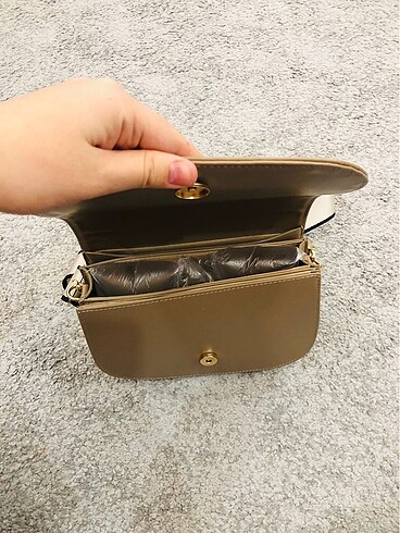  Beden Zara model vizon çanta