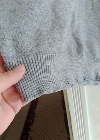 Gri Triko Kadın Midi Elbise - Görsel 3