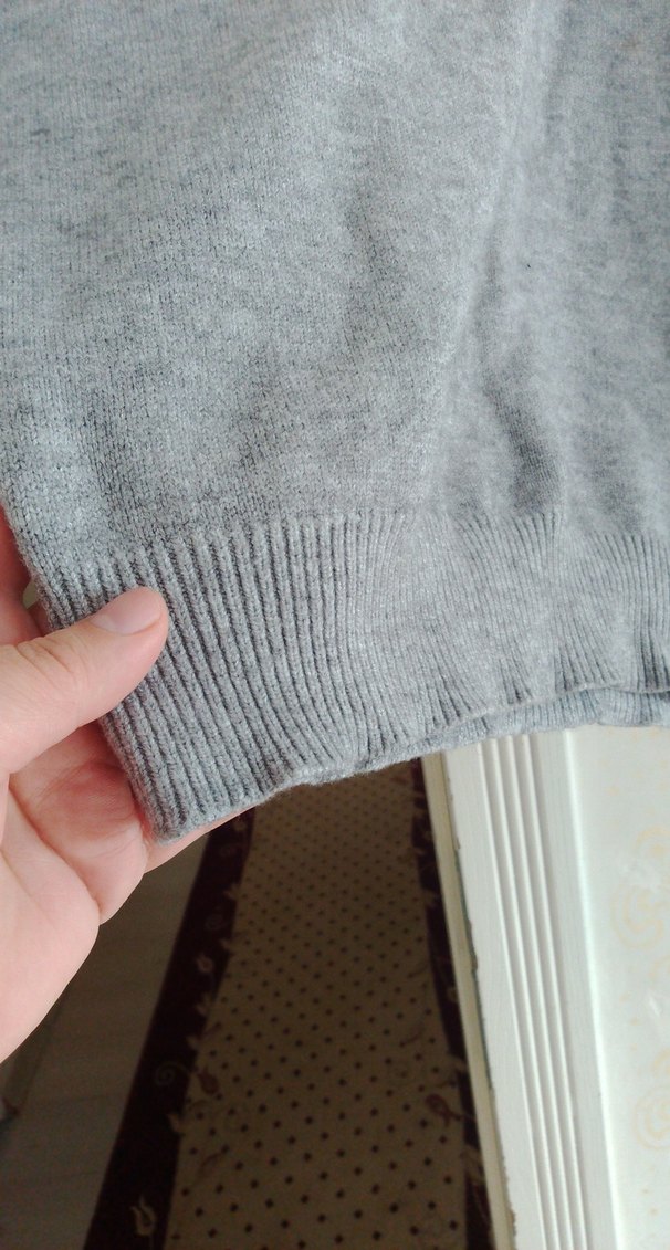 Gri Triko Kadın Midi Elbise - Görsel 3