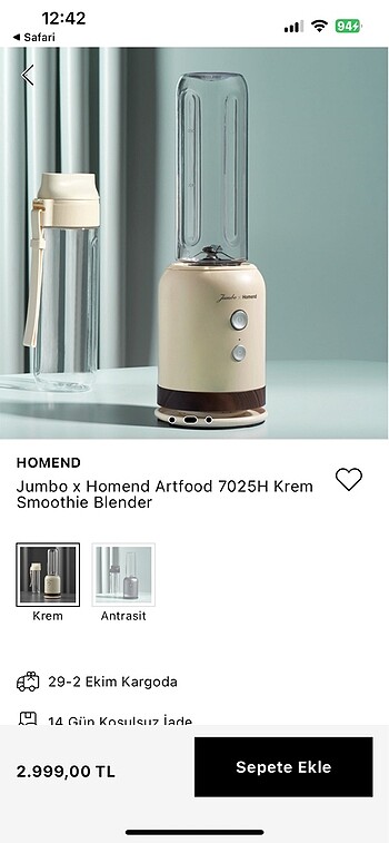 Jumbo smotty blender