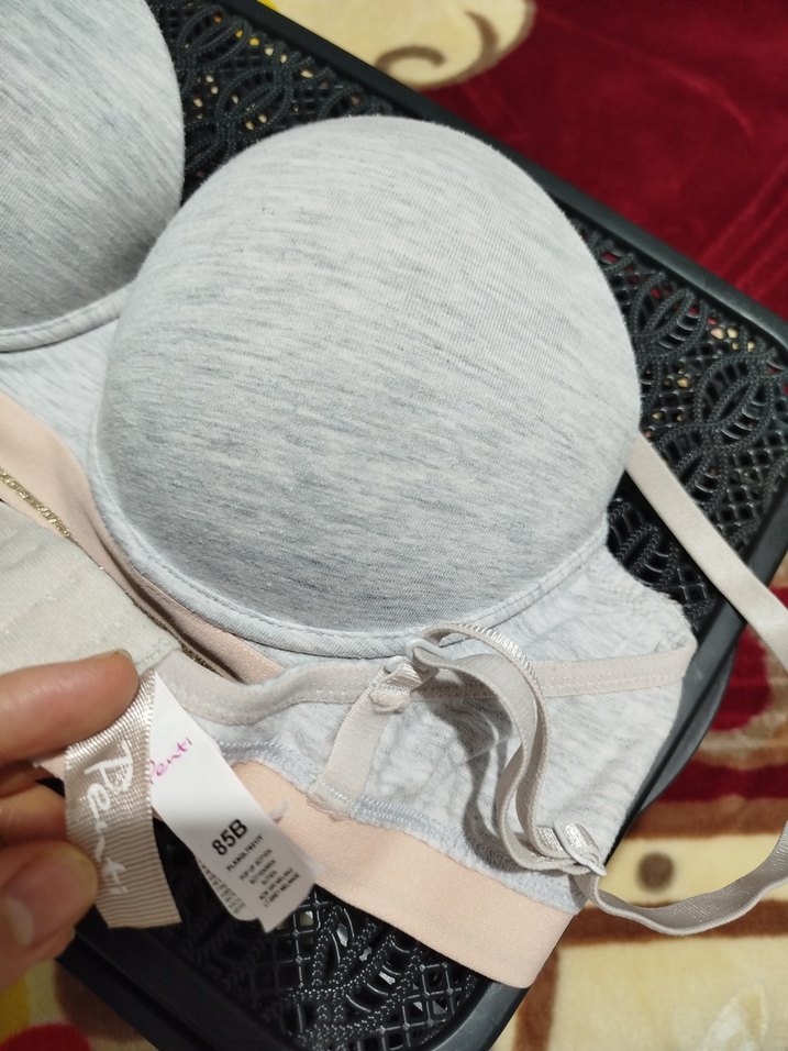 Gri Düz Basic Sütyen - Görsel 2