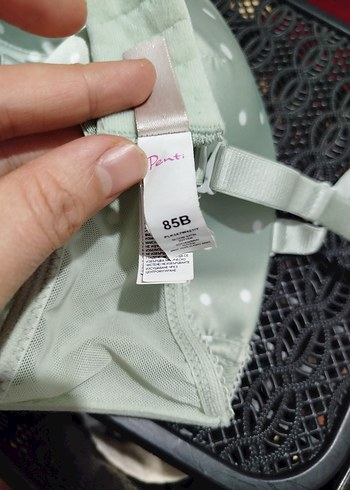 Gri Puantiyeli Modern Sütyen - Görsel 2