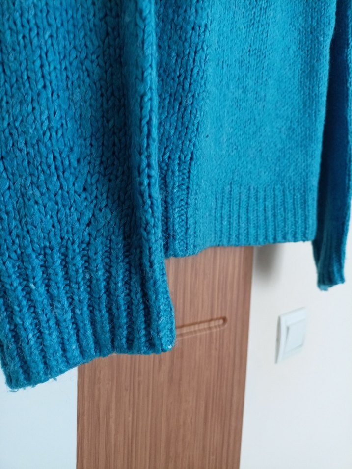 Mavi Triko Kadın Kazak - Görsel 3